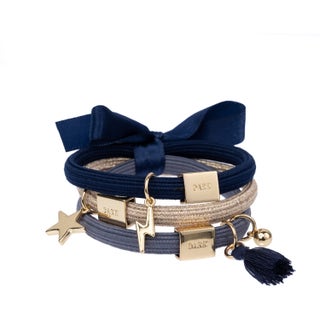 Dark Hair Ties Charm Combo