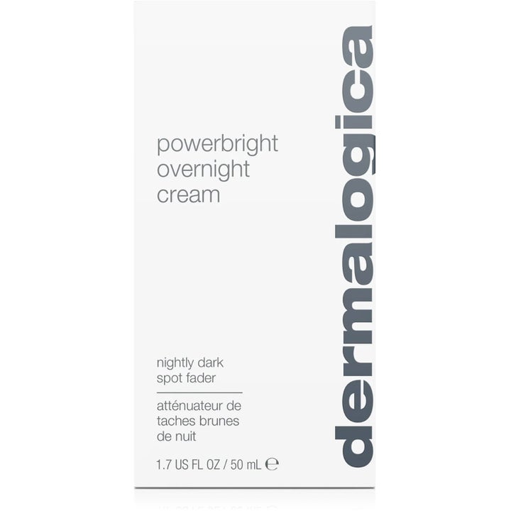 Dermalogica Powerbright Overnight Cream 50 ml natcreme mod mørke pletter i hvid yderemballage med niacinamid.