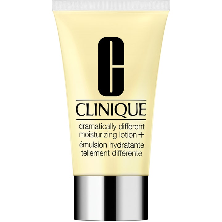 Clinique Dramatically Different Moisturizing Lotion+ fugtgivende ansigtscreme i gul tube med sølvlåg