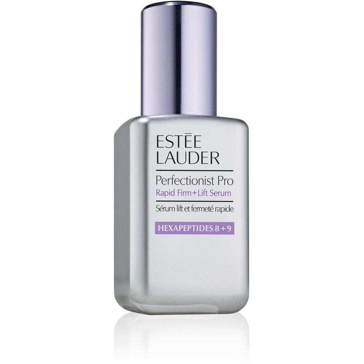 Estée Lauder Perfectionist Pro Rapid Firm + Lift Serum opstrammende ansigtsserum i sølvfarvet metalflaske