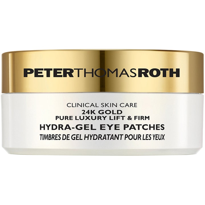 Peter Thomas Roth 24K Gold Hydra-Gel Eye Patches 60 stk opstrammende øjenmasker i hvid krukke med guldlåg
