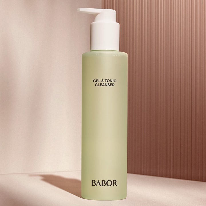 Babor Gel & Tonic Cleanser 200 ml opfriskende rensegel i frostet lysegrøn flaske med hvid pumpe