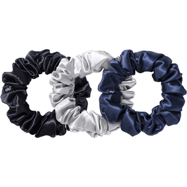 Pure Silk Scrunchies Midnight