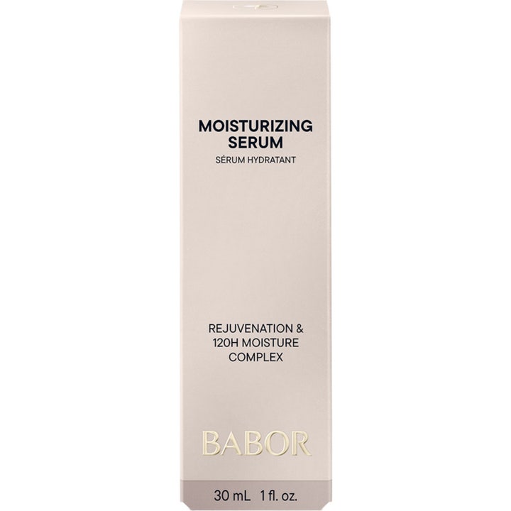 Babor Moisturizing Serum 30 ml fugtgivende serum til tør hud i hvid æske med lyseblå etiket