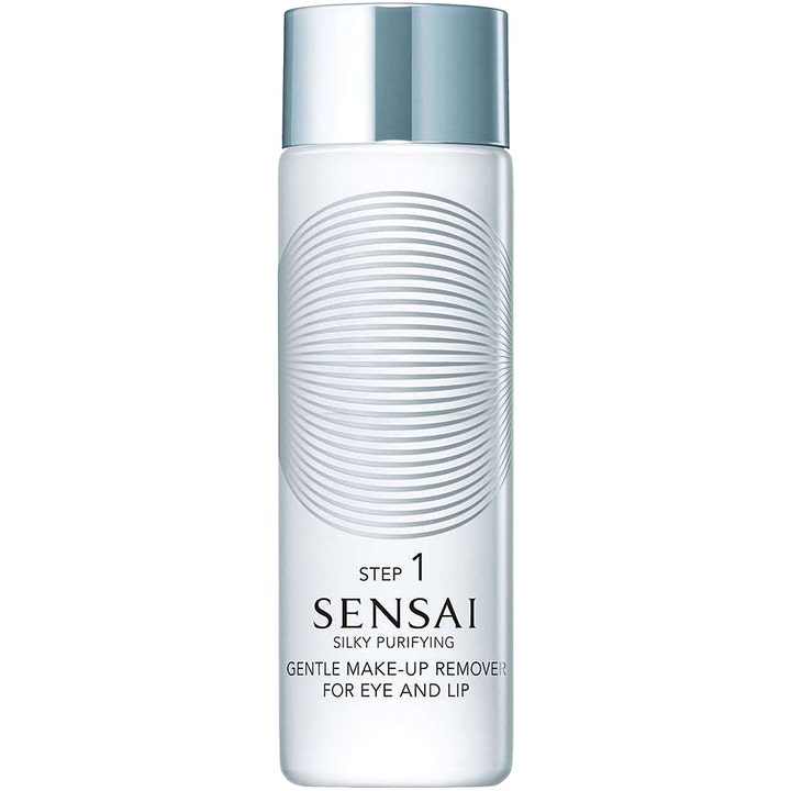 Sensai Silky Purifying Gentle Make-up Remover 100ml skånsom makeupfjerner i frostet flaske med elegant sølvlåg