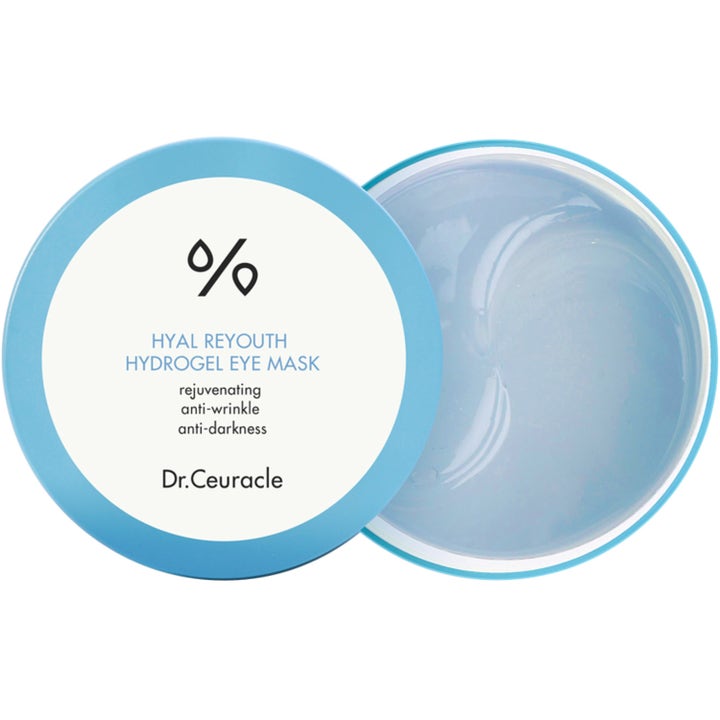 Dr.Ceuracle Hyal Reyouth Hydrogel Eye Mask 60 stk foryngende øjenmaske med lyseblå patches i en rund krukke