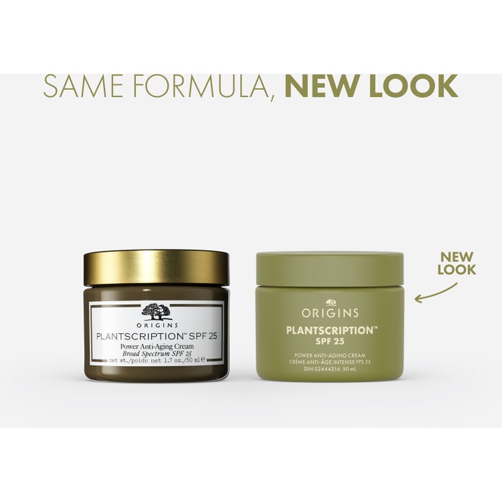 Origins Plantscription SPF25 Power Anti-Aging Cream 50 ml i gammelt og nyt grønt design