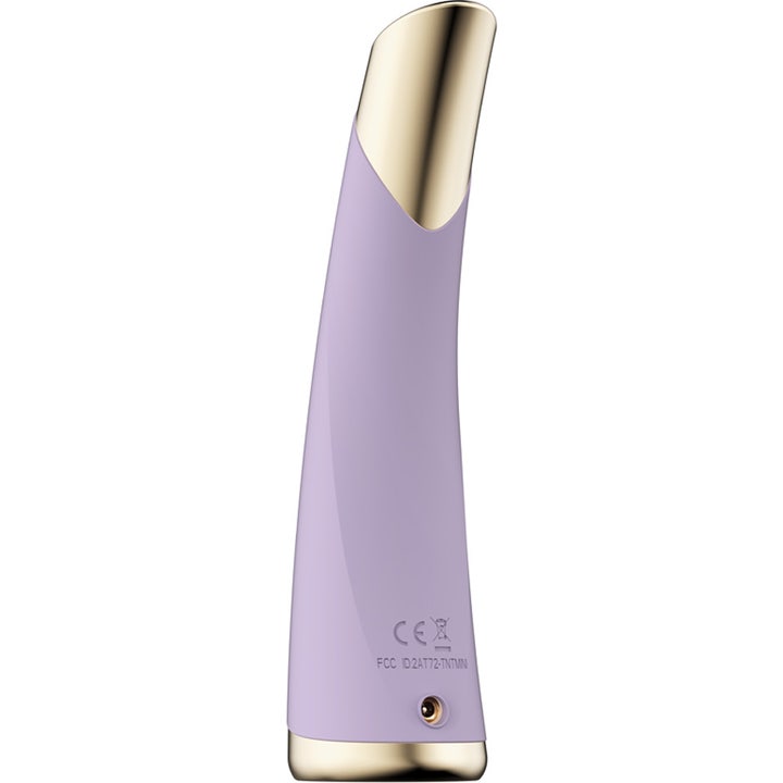 FAQ Swiss FAQ 101 LED-Pulse Facial Device Amethyst 1 stk opstrammende beauty tech i lilla med guld detaljer.