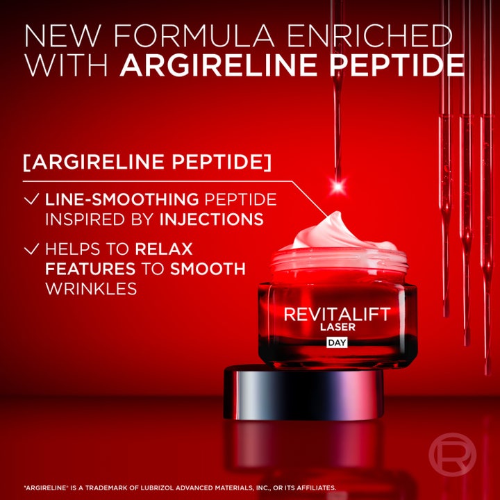 L'Oréal Paris Laser Advance Day 50 ml anti-ageing dagcreme i rød krukke med en nærende og let tekstur.