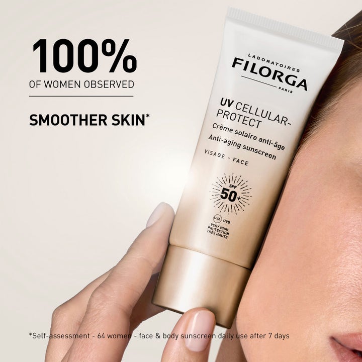 Filorga UV Cellular-Protect 40 ml anti-age solcreme SPF 50 i tube holdt mod ansigtet for glattere hud