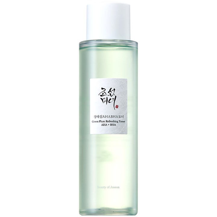 Beauty of Joseon Green Plum Refreshing Toner 150ml eksfolierende toner i klar plastflaske med hvidt skruelåg