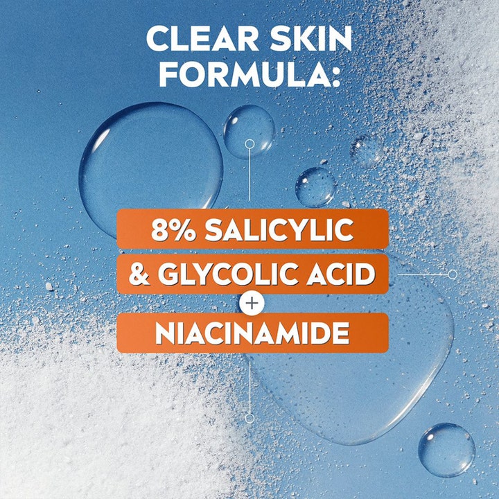 NIVEA Derma Skin Clear Night Exfoliator 40 ml ansigtseksfoliering med 8% salicylsyre glykolsyre og niacinamid.