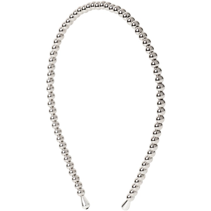 Beaded Chrome Slim Hair