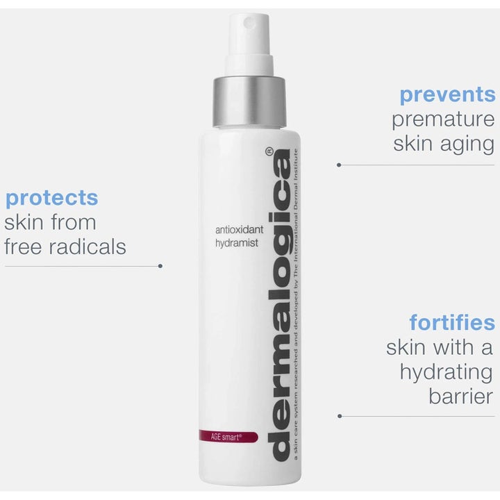 Dermalogica Antioxidant Hydramist 300 ml ansigtsspray i hvid flaske der beskytter huden mod frie radikaler