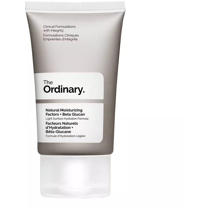 The Ordinary Natural Moisturizing Factors + Beta Glucan 100 ml fugtcreme i grå og hvid tube