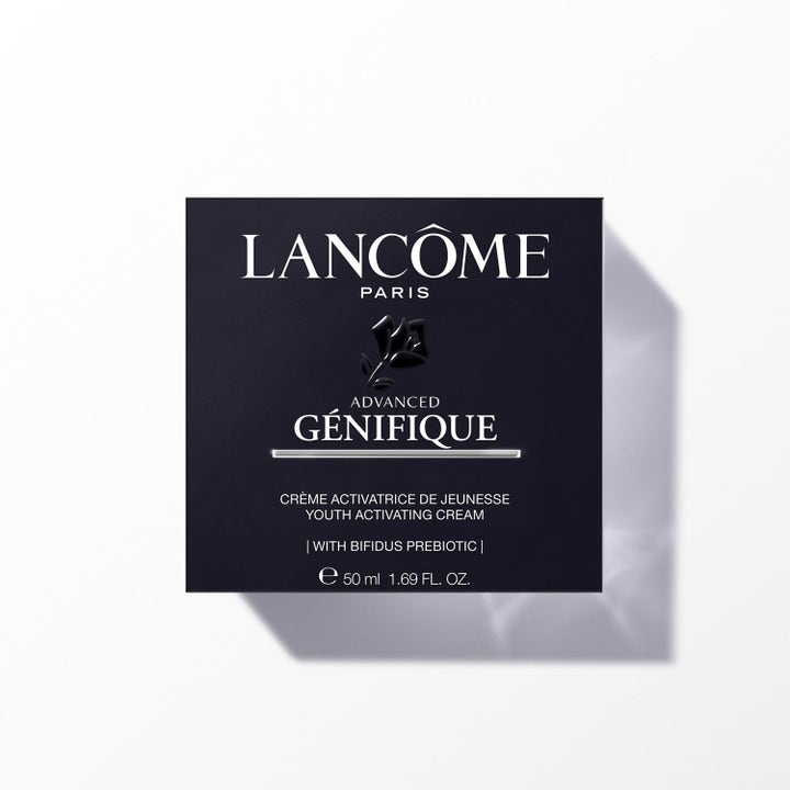 Lancôme Advanced Génifique 50 ml anti-age ansigtscreme i sort emballage med sølvskrift der giver glød.