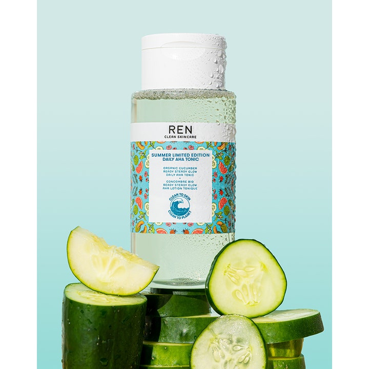 Organic Cucumber Ready Steady Glow AHA Tonic