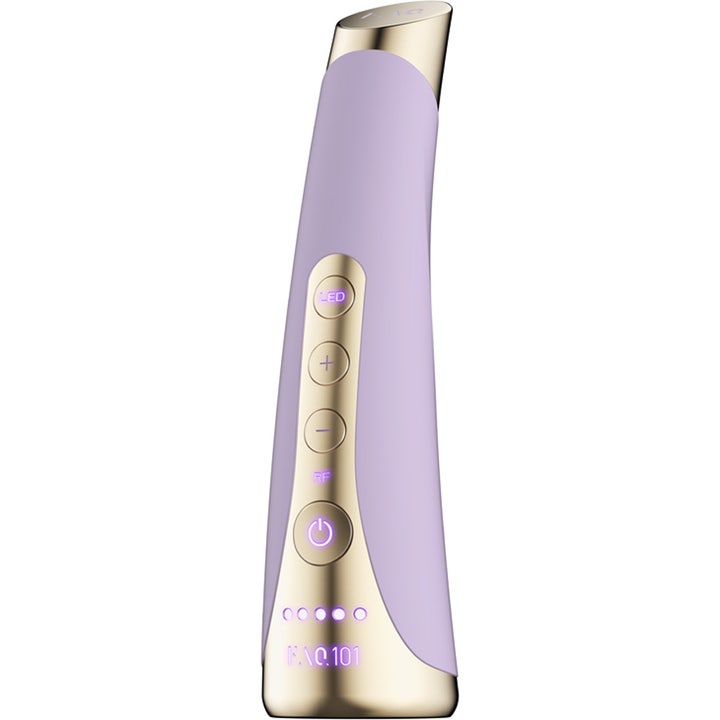 FAQ Swiss FAQ 101 LED-Pulse Facial Device Amethyst 1 stk beauty tech i lilla silikone og guld