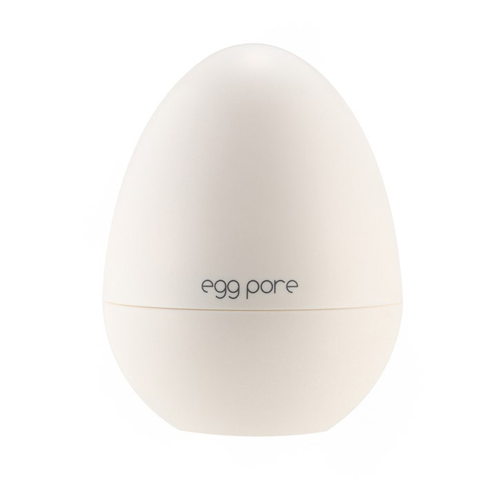TonyMoly Egg Pore Silky Smooth Balm 20g udglattende primer i en mat beige æggeformet krukke.
