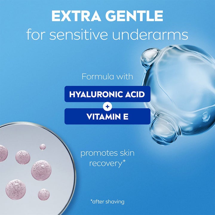 NIVEA Derma Control Restore Sensitive 150 ml deospray med hyaluronsyre og E-vitamin til sensitiv hud