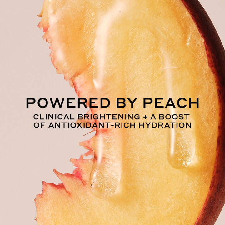 Ole Henriksen Truth Peach Brightening Serum 30 ml fugtgivende serum med ferskenskive og Powered by Peach tekst.
