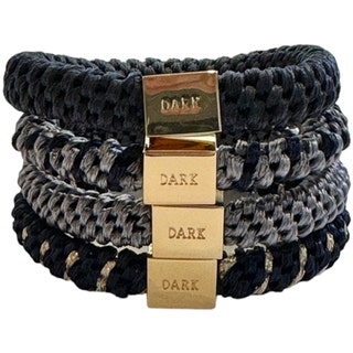 Dark Fat Hair Ties 4 Pk Combo