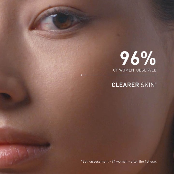 Filorga Skin-Prep Aha Cleansing Gel 150 ml eksfolierende rens giver klarere hud vist med tekst om 96% resultat