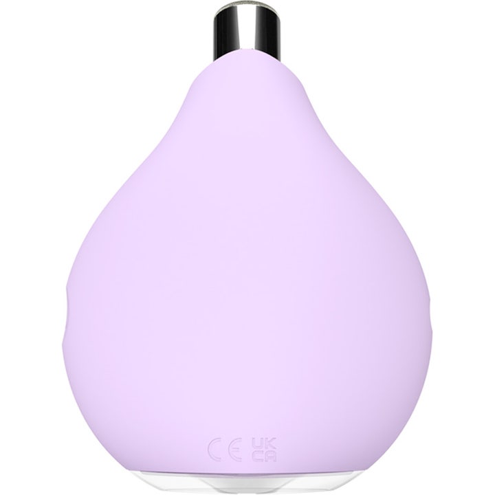 FOREO KIWI Derma Facial Cleanser 1 stk eksfolierende beauty tech i dråbeformet lyselilla silikone med sølvspids