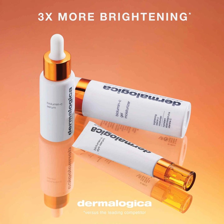Dermalogica BioLumin-C Eye Serum 15 ml lysner øjenområdet vist i tube med de andre BioLumin-C produkter