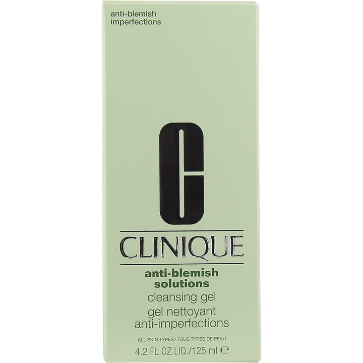 Clinique Anti-Blemish Solutions Cleansing Gel 125 ml ansigtsrens mod urenheder i lysegrøn æske