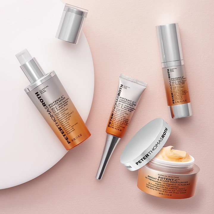 Peter Thomas Roth Potent-C Power Serum 30 ml hudpleje med Vitamin C i orange og sølvfarvet emballage