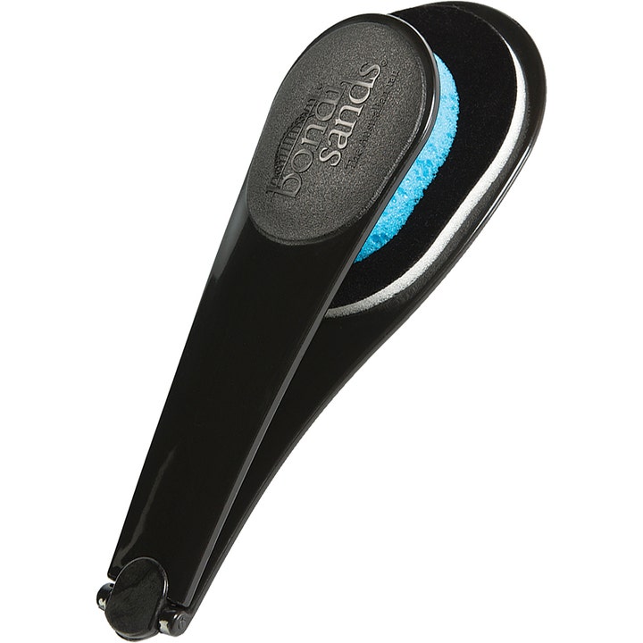 Bondi Sands Self Tanning Back Applicator til selvbruner i sort plast med en blød blå påføringssvamp