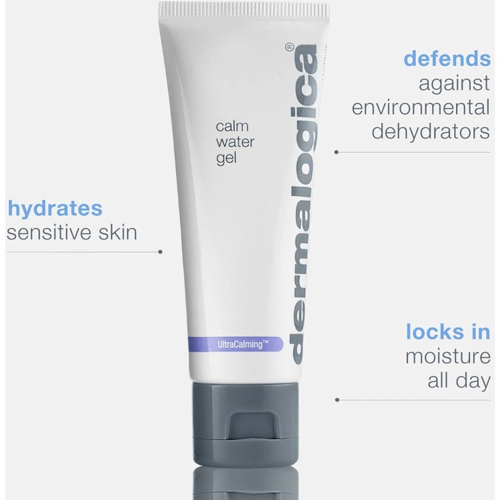 Dermalogica UltraCalming Calm Water Gel 50 ml fugtgivende ansigtscreme i hvid tube der beroliger og låser fugten