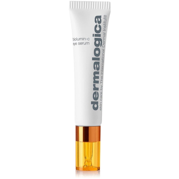Dermalogica BioLumin-C Eye Serum 15 ml lysner øjenområdet i hvid tube med gennemsigtigt orange låg