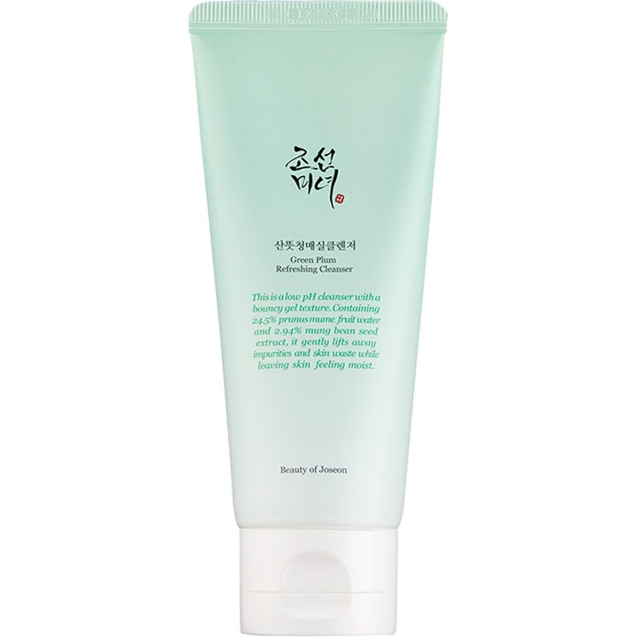 Beauty of Joseon Green Plum Refreshing Cleanser 100ml opfriskende ansigtsrens i lysegrøn tube med hvidt låg