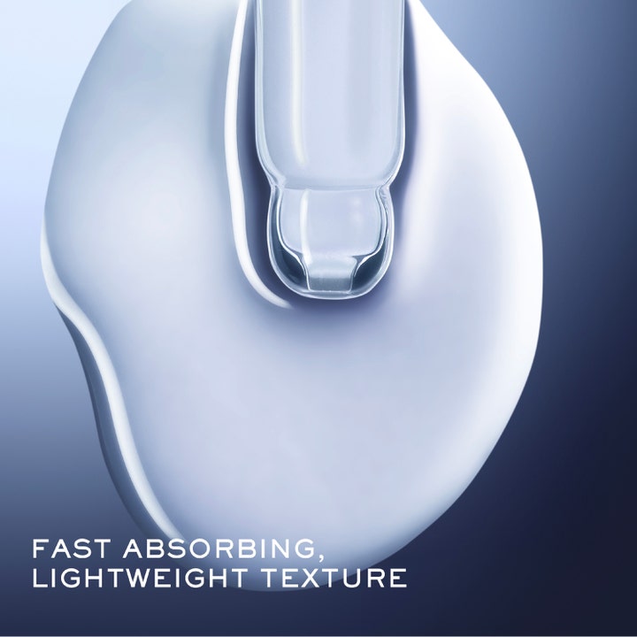 Lancôme Génifique Ultimate Serum 50 ml i en let og hurtigtabsorberende konsistens med en glaspipette.