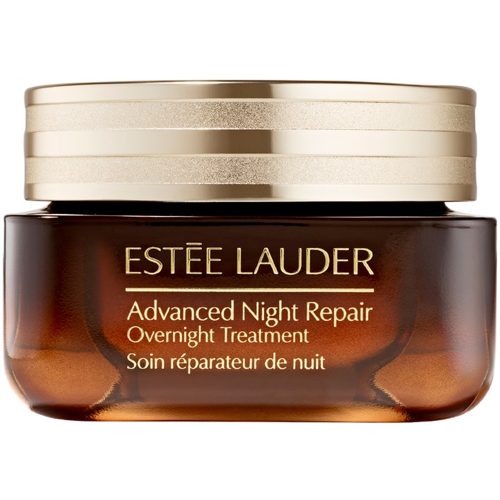 Estée Lauder Advanced Night Repair Overnight Treatment reparerende natbehandling i mørkebrun glaskrukke med guldlåg
