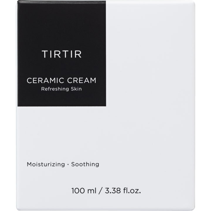 TIRTIR Ceramic Cream 100 ml fugtgivende ansigtscreme i hvid og sort papæske der giver en forfrisket hud.