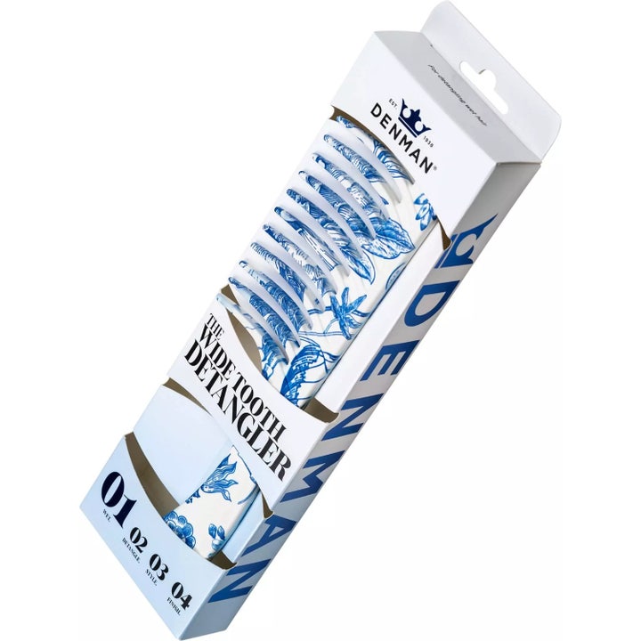 Deluxe D28 Wide Tooth Detangling Comb Blue Belle