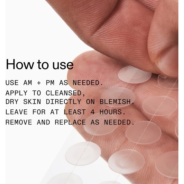 The INKEY List Hydrocolloid Invisible Pimple Patches 22 stk spot treatment mod bumser i hvid og sort papæske.