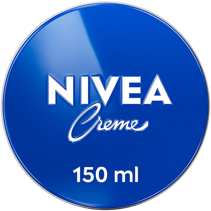 Nivea Creme 150 ml fugtgivende universalkrem i den ikoniske blå metaldåse med hvidt logo og sølvkant