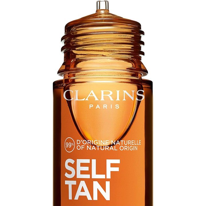 Clarins Radiance-Plus Golden Glow Booster Body 30 ml selvbruner dråber i ravfarvet glasflaske
