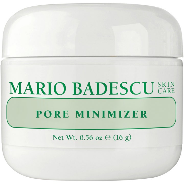 Mario Badescu Pore Minimizer 16 g poreformindskende ansigtsmaske i hvid krukke med grønne detaljer
