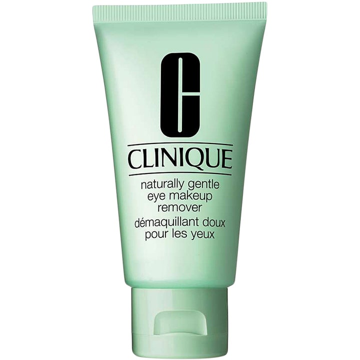 Clinique Naturally Gentle Eye Makeup Remover 75 ml skånsom øjenmakeupfjerner i lysegrøn tube med sort tekst