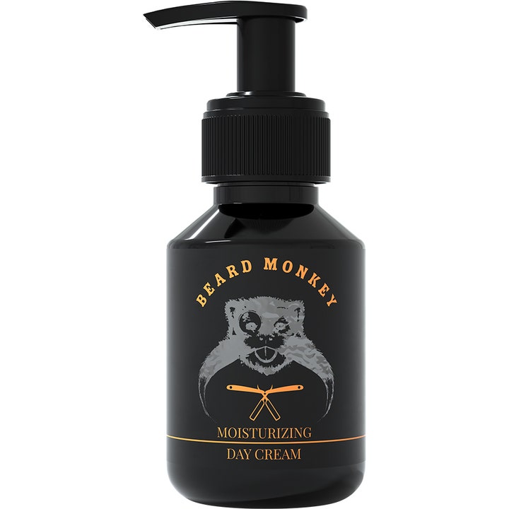 Beard Monkey Moisturizing Day Cream 100 ml fugtgivende dagcreme i sort plastflaske med pumpe og guldlogo