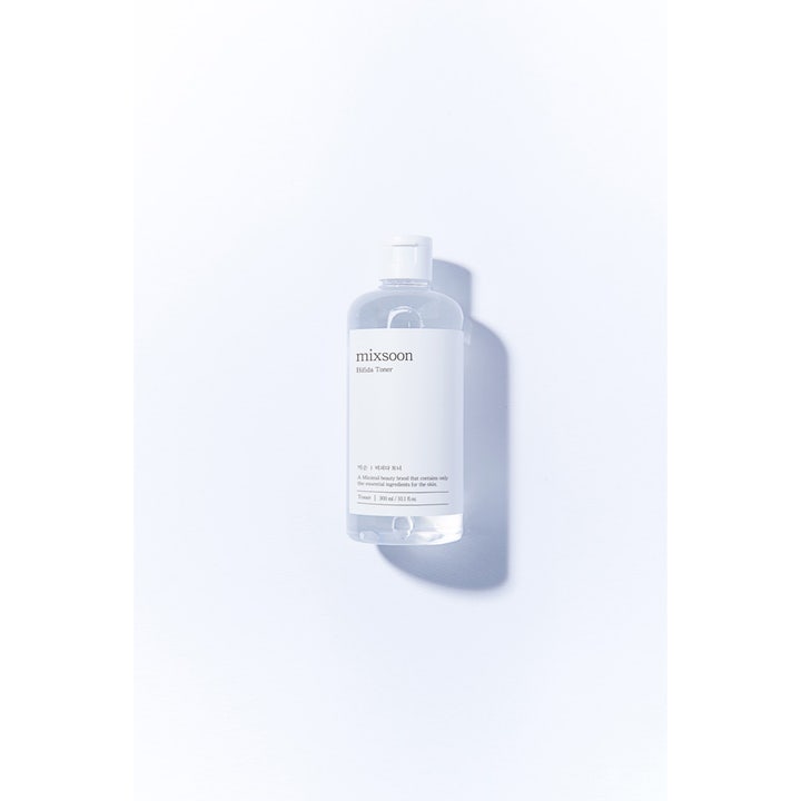 Mixsoon Bifida Toner 300 ml styrkende ansigtsvand i klar plastflaske med hvid etiket og hvidt låg