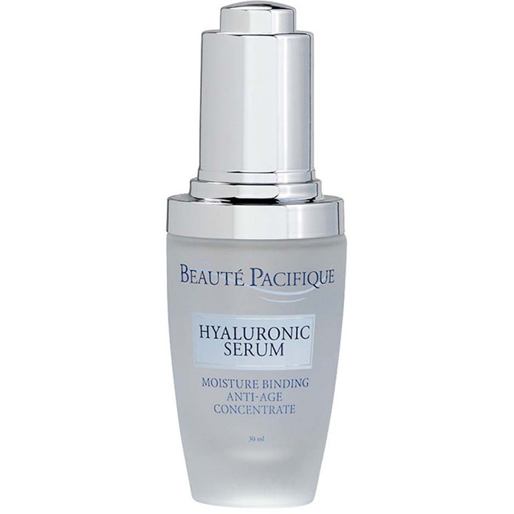 Beauté Pacifique Hyaluronic Serum 30 ml fugtgivende anti-age serum i frostet glasflaske med sølvlåg