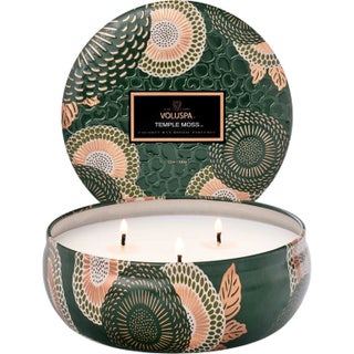Voluspa 3 Wick Tin Temple Moss (40 H)