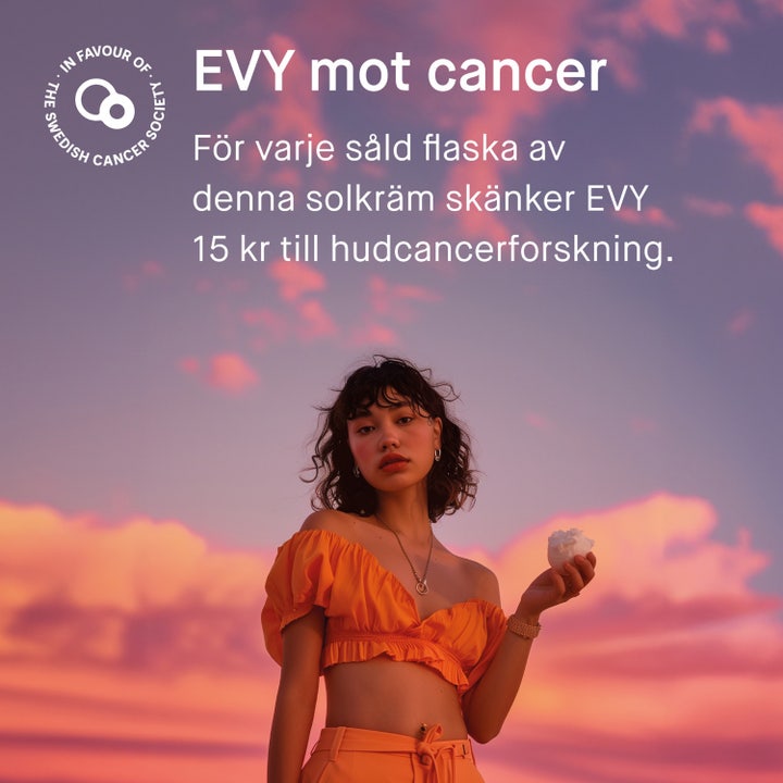 EVY Technology Melanoma Awareness Defence Face Mousse 75 ml solcreme giver 8 timers beskyttelse vist med aktiv atlet.