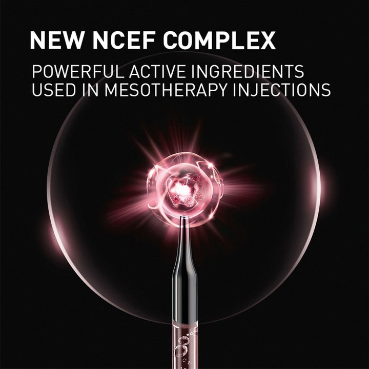 Filorga NCEF-Revitalize Eyes 15 ml revitaliserende øjencreme med lyserødt NCEF-kompleks i en gennemsigtig boble